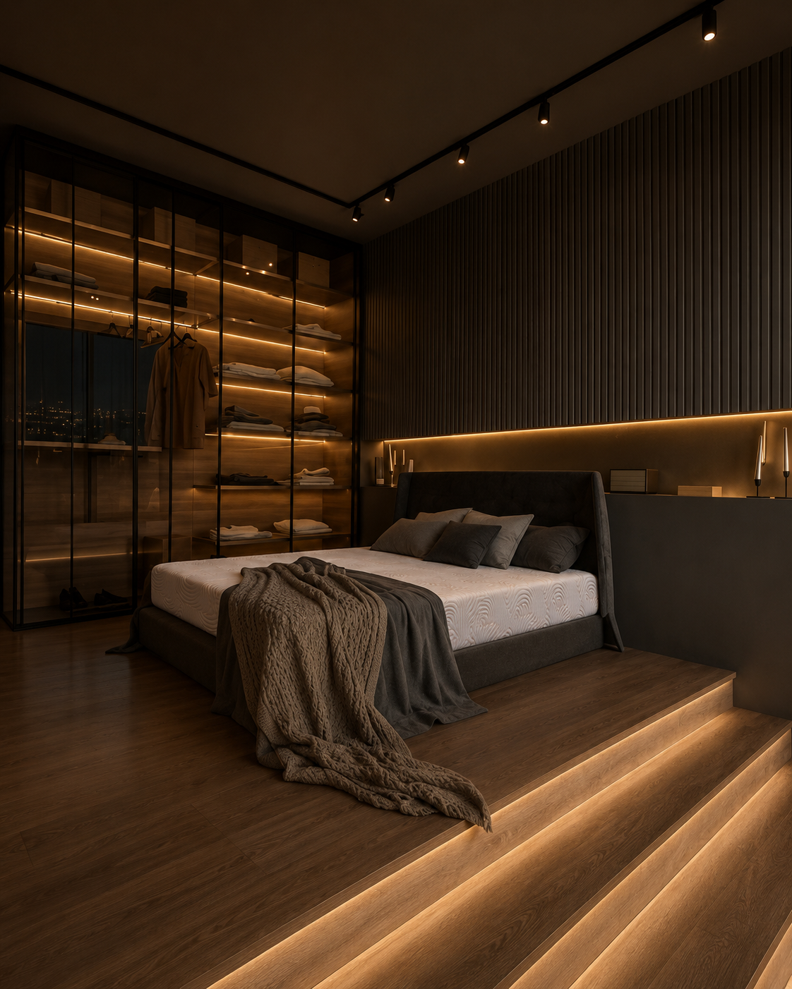 Nebula Plus 8-inch mattress in a serene bedroom