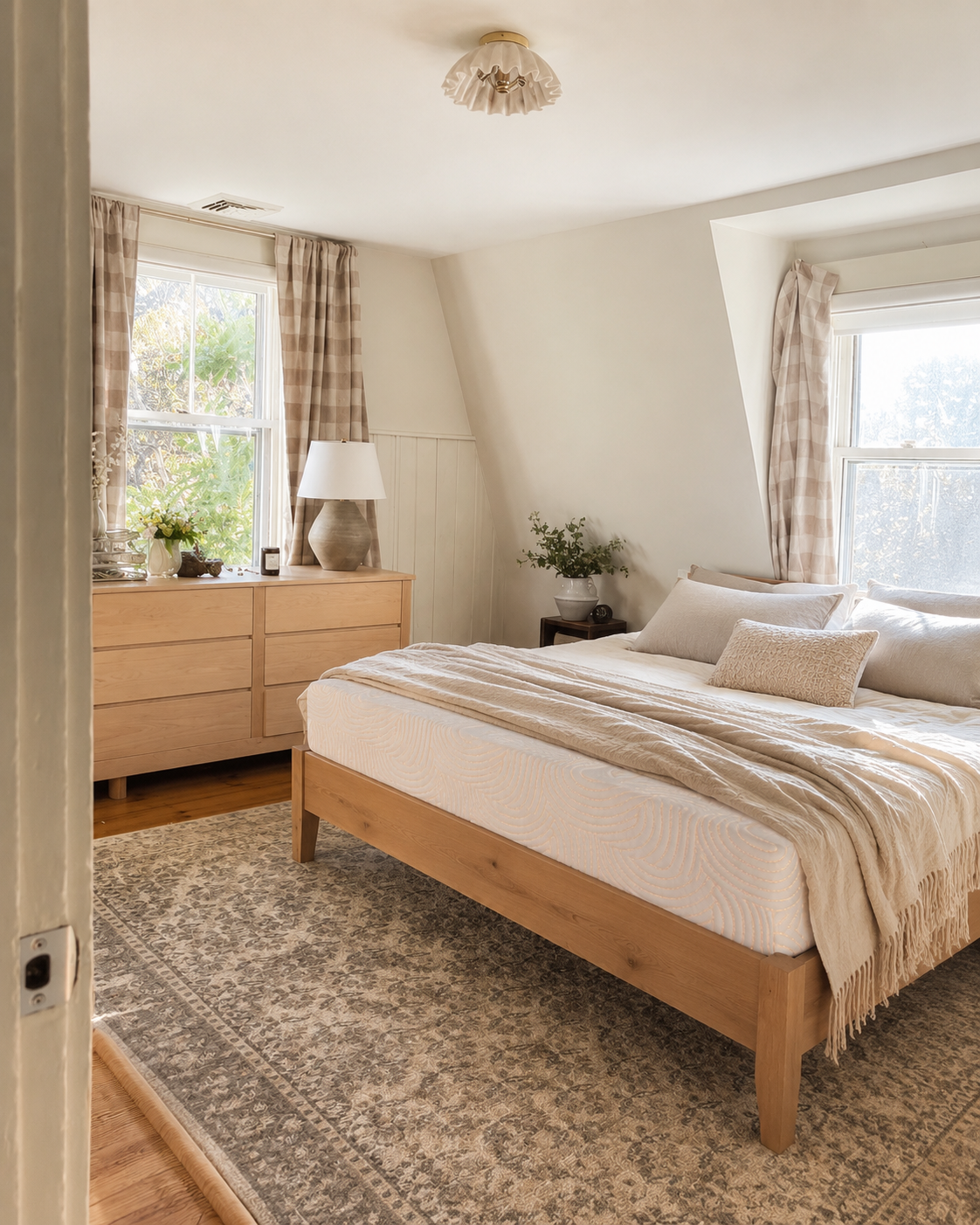 Nube Plus 8-inch mattress in a serene bedroom